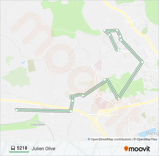 5218 Bus Line Map