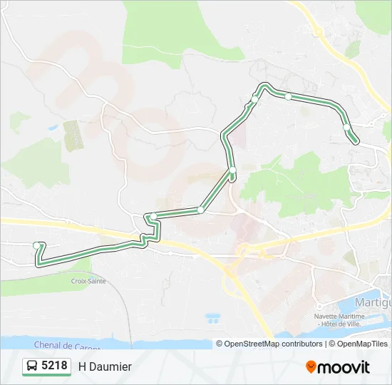 5218 Bus Line Map
