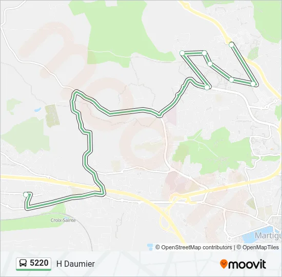 5220 Bus Line Map