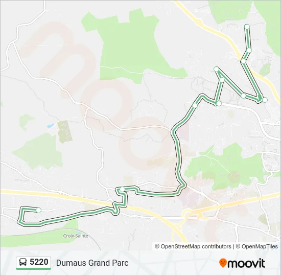 5220 Bus Line Map