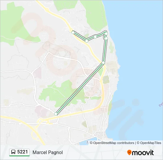 5221 Bus Line Map