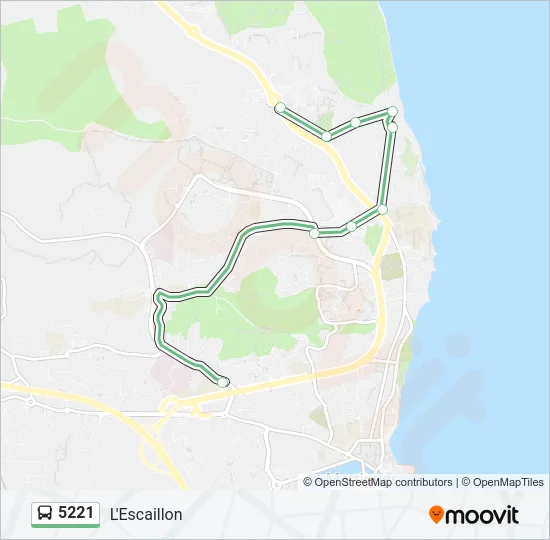 5221 Bus Line Map