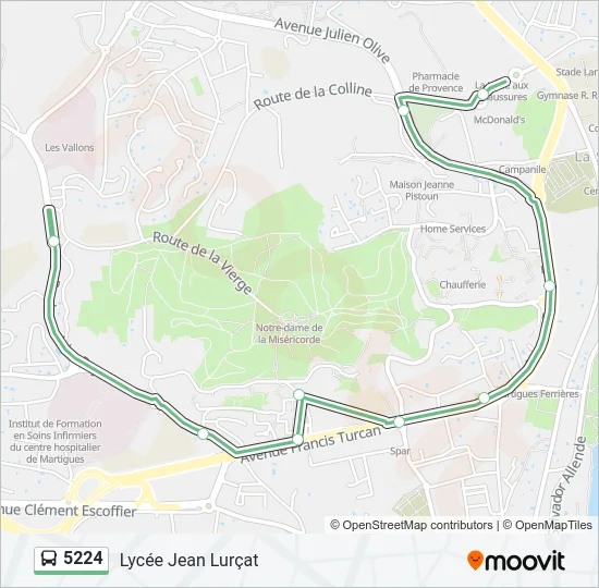 5224 Bus Line Map