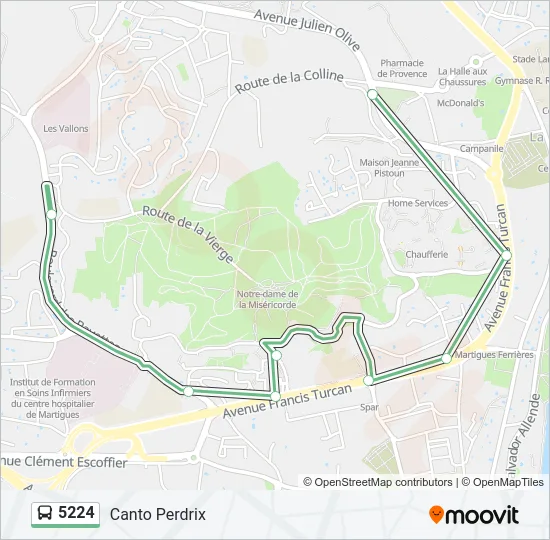 5224 Bus Line Map