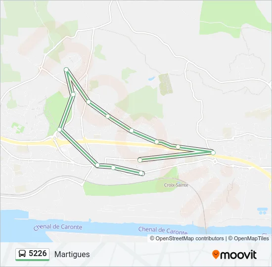 Plan de la ligne 5226 de bus