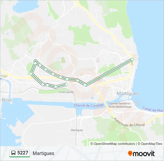 5227 Bus Line Map