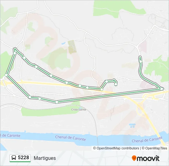 5228 Bus Line Map