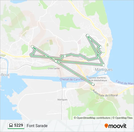 5229 Bus Line Map