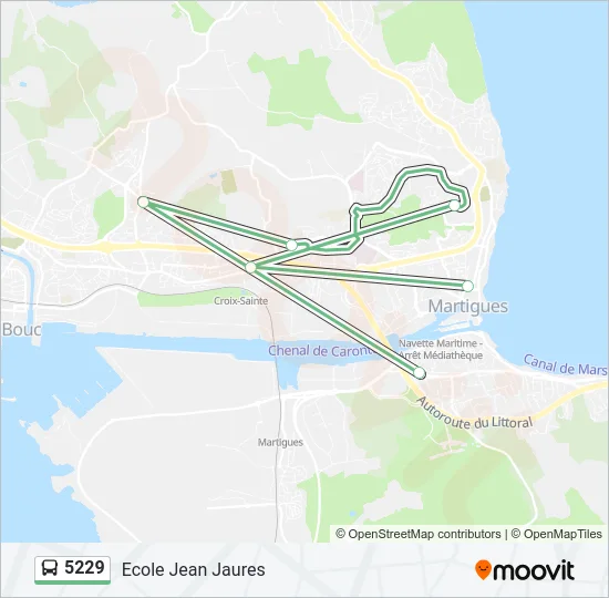 5229 Bus Line Map