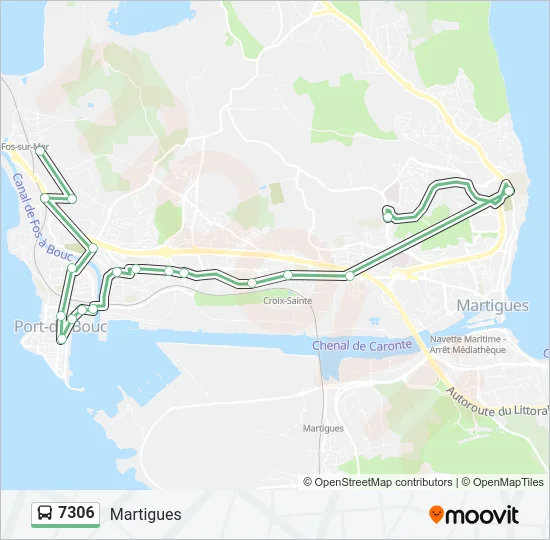 7306 Bus Line Map