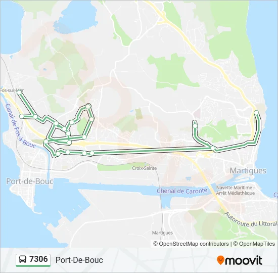 7306 Bus Line Map