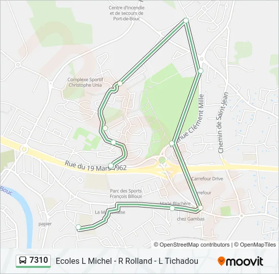 7310 Bus Line Map