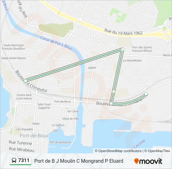 7311 Bus Line Map