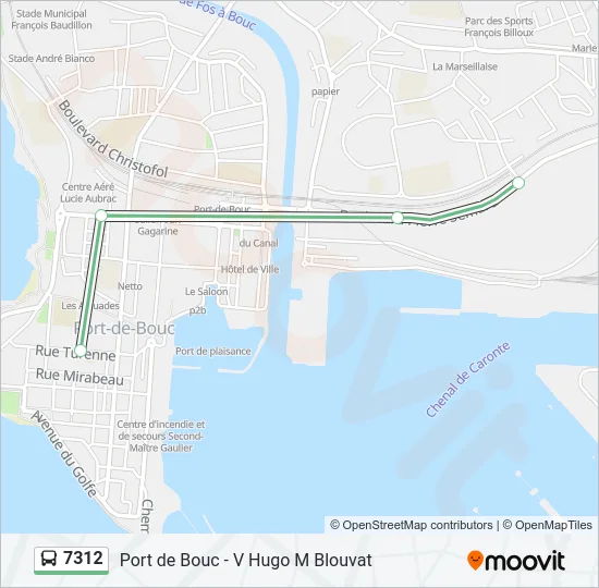 7312 Bus Line Map