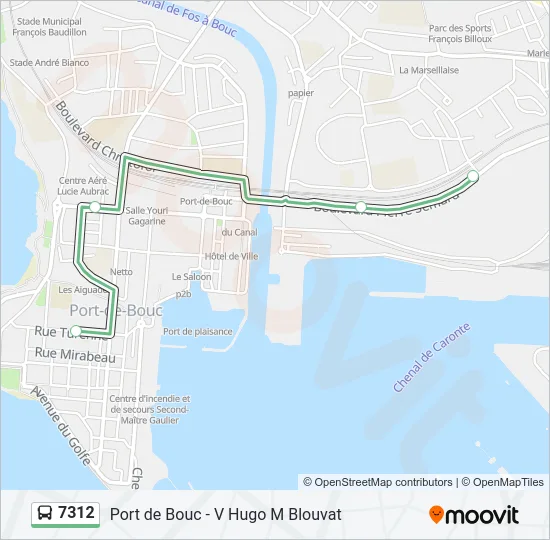 7312 Bus Line Map