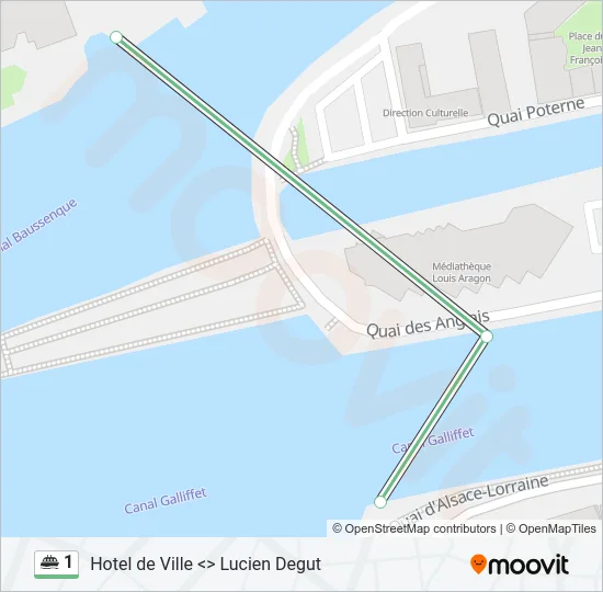 1 Ferry Line Map