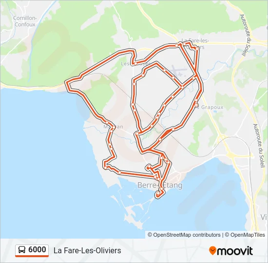 6000 Bus Line Map