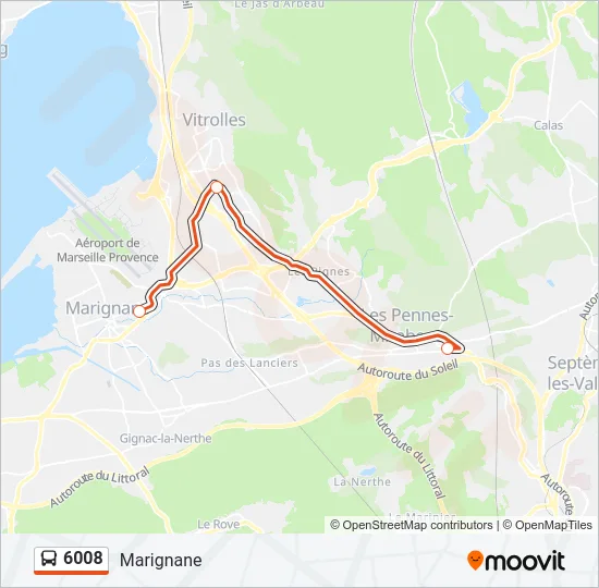 6008 Bus Line Map