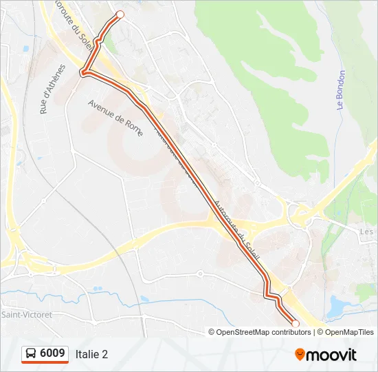 6009 Bus Line Map