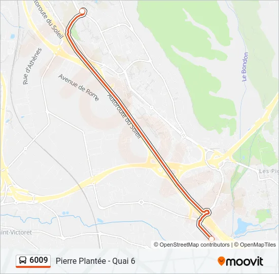 6009 Bus Line Map