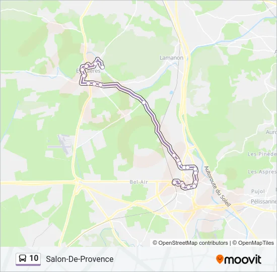 10 Bus Line Map