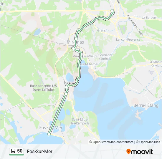 50 Bus Line Map