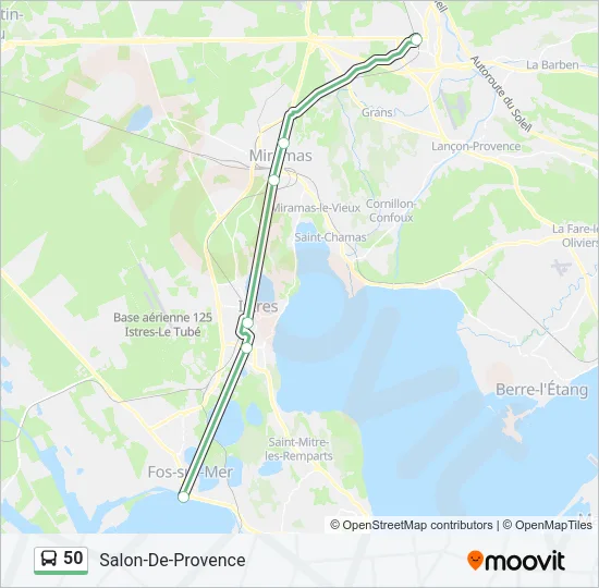 50 Bus Line Map