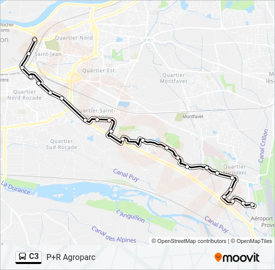 C3 Bus Line Map