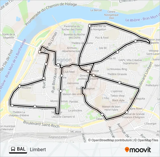 BAL Bus Line Map