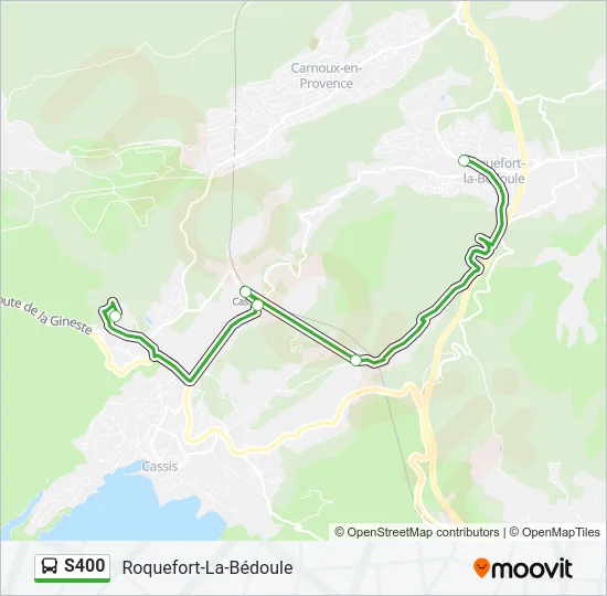 S400 Bus Line Map