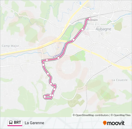 BRT Bus Line Map