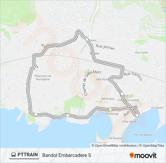 PTTRAIN Bus Line Map