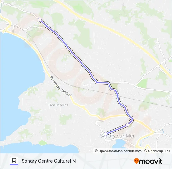 SANAMARC Bus Line Map