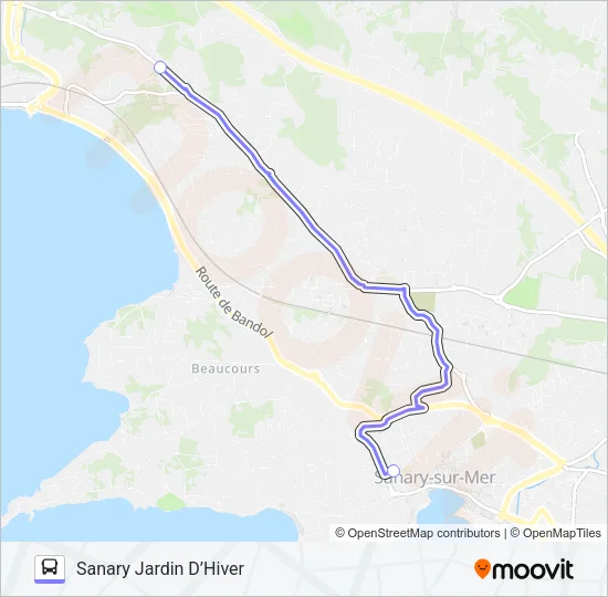 SANAMARC Bus Line Map
