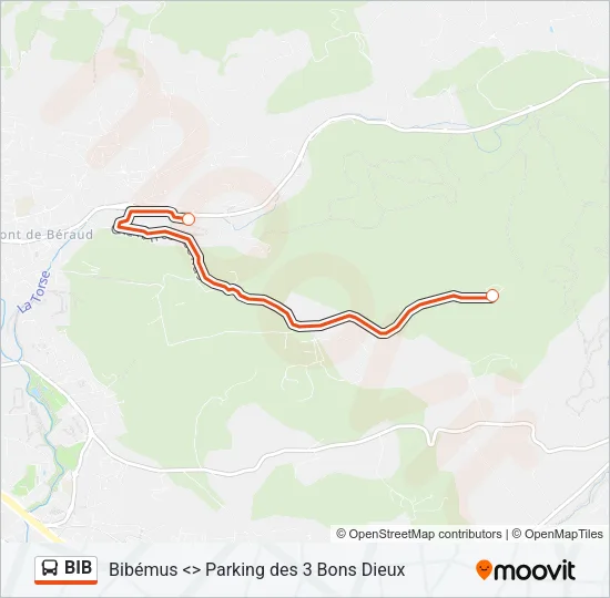 BIB Bus Line Map