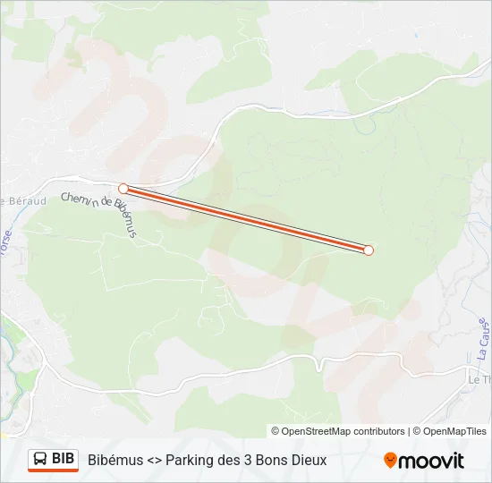 BIB Bus Line Map