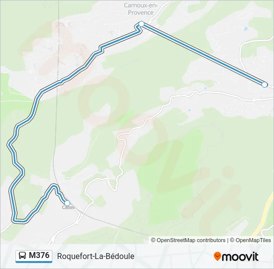 M376 Bus Line Map