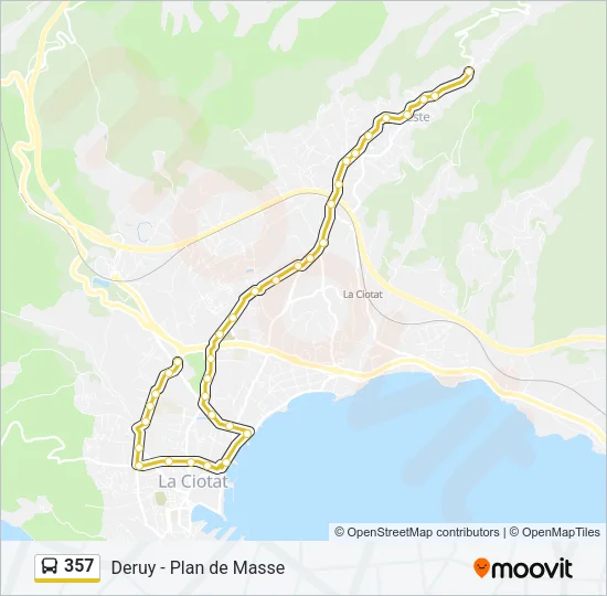 357 Bus Line Map