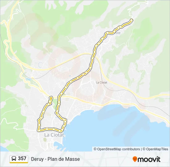 357 Bus Line Map