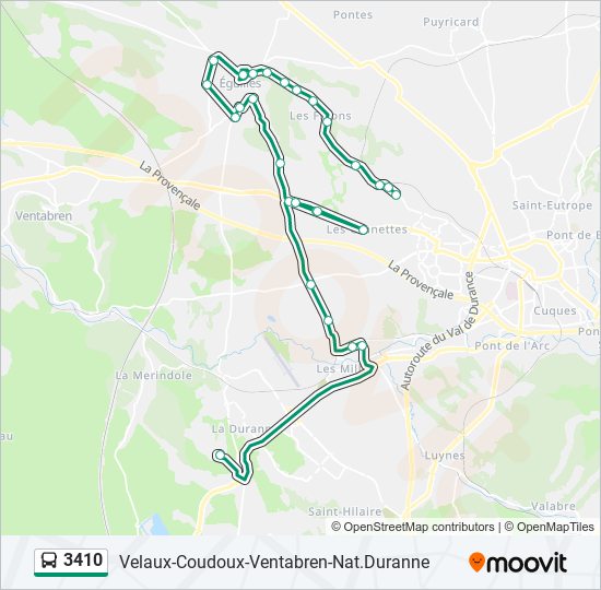 3410 bus Line Map