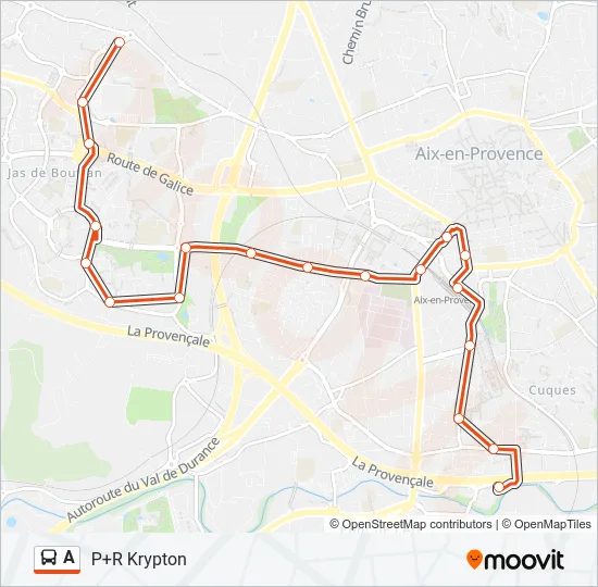 A Bus Line Map