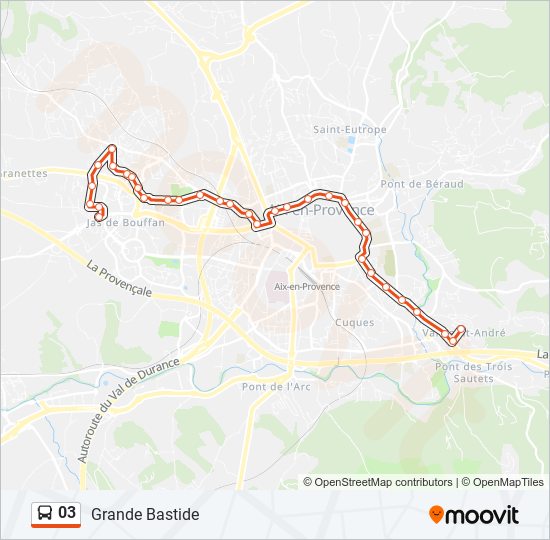 Mapa de 03 de autobús