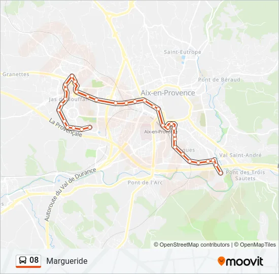 08 Bus Line Map