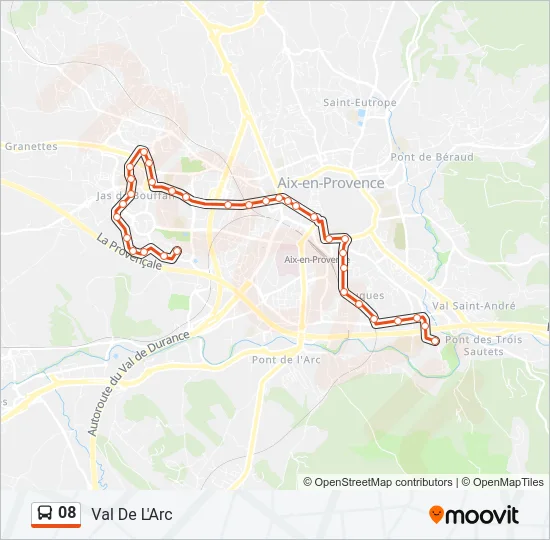 08 Bus Line Map