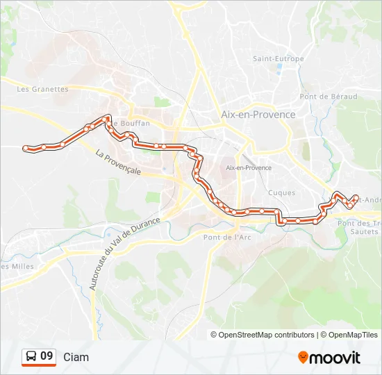 09 Bus Line Map
