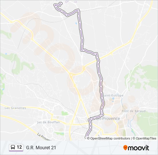 12 bus Line Map