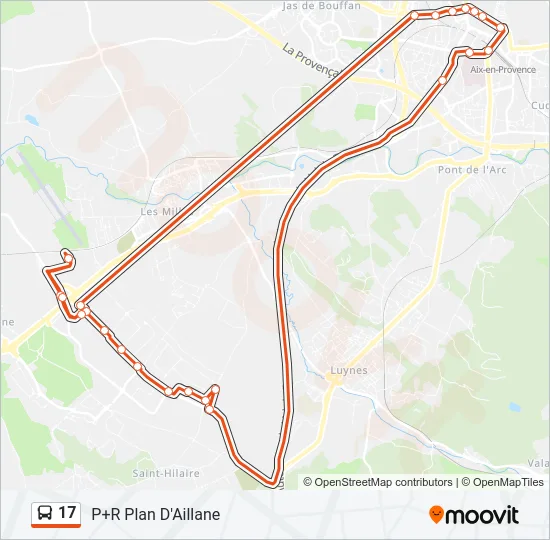 17 Bus Line Map