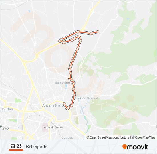 Mapa de 23 de autobús