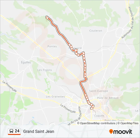 24 Bus Line Map