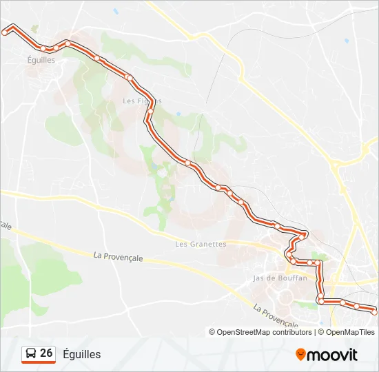 26 Bus Line Map